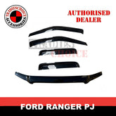 Bonnet Protector Guard + Window Visors to suit Ford Ranger PJ 2007 - 2009